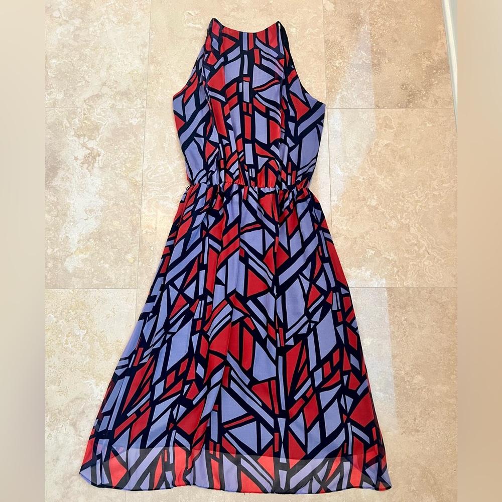Robert Rodriguez Abstract Patterned High Low Dres… - image 3